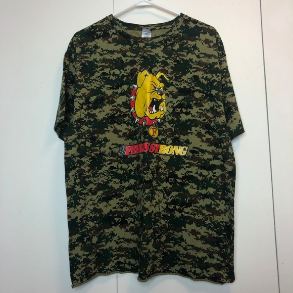 Rare Ferris State University Code V  Camo T Shirt - Picture 2 of 8